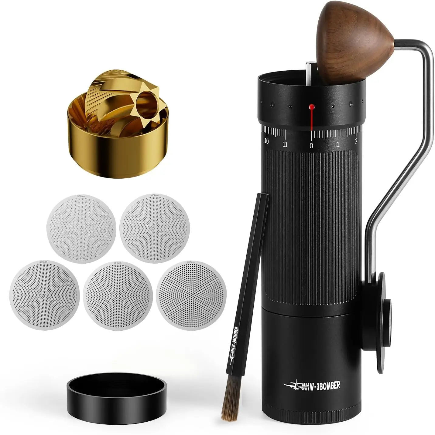 R3 Pro Manual Coffee Grinder, 2026 Upgraded Titanium Coated Conical Burr, External Adjustment Hand Grinder for Espresso & Pour O
R3 Pro Manual Coffee Grinder, 2026 Upgraded Titanium Coated Conical Burr, External Adjustment Hand Grinder for Espresso & Pour O
