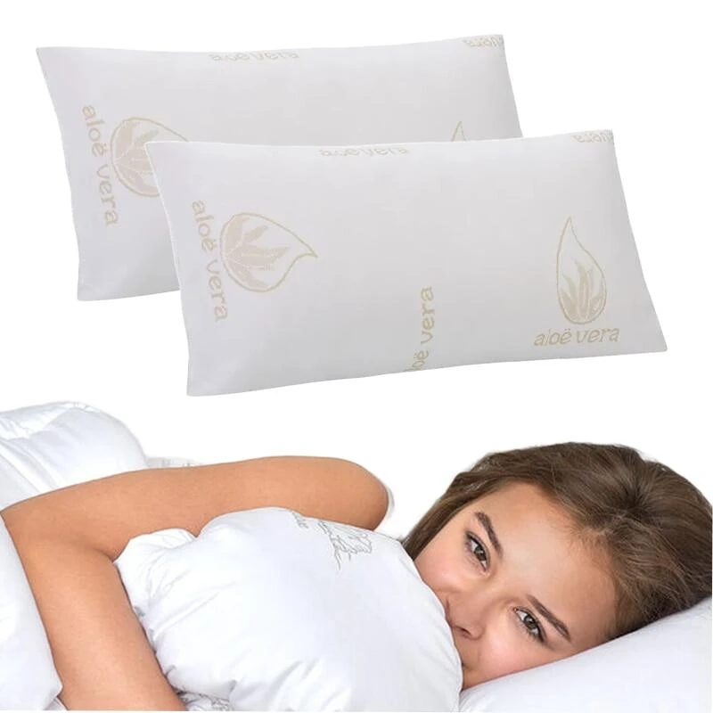 Pillow With Aloe Vera Case 100% Soft Soft Fibers Breathable Adaptable Hypoallergenic Anti-mites Indeformable Ecological
Pillow With Aloe Vera Case 100% Soft Soft Fibers Breathable Adaptable Hypoallergenic Anti-mites Indeformable Ecological