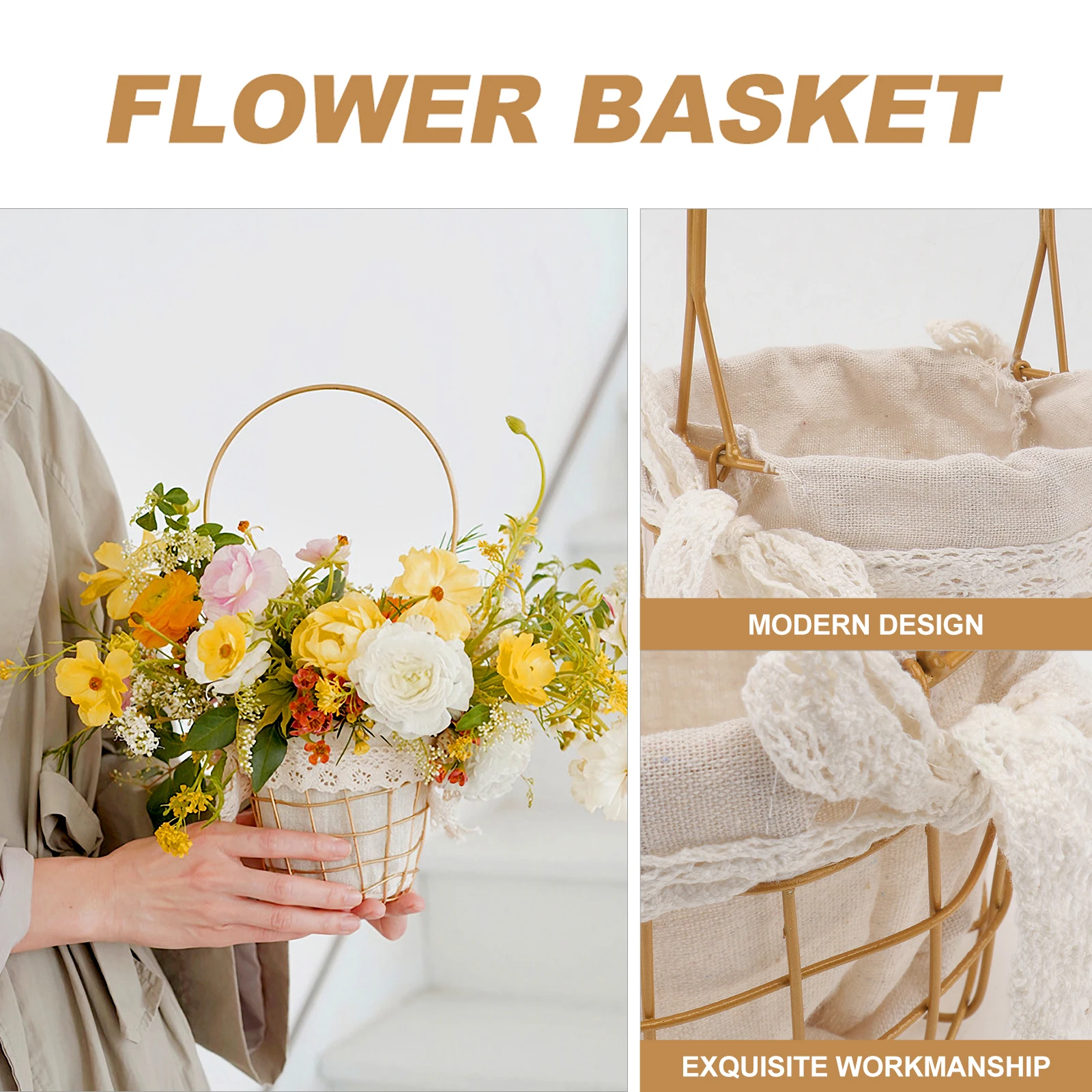 Creative Flower Handheld Basket Multi-Functional Storage Basket Portable Flower Container For Home Decor Kitchenware Bread Fruit
Creative Flower Handheld Basket Multi-Functional Storage Basket Portable Flower Container For Home Decor Kitchenware Bread Fruit