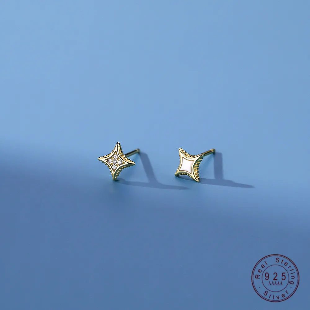 925 Sterling Silver Sparkling Zircon Star Asymmetric Stud Earrings for Women Korean Simple Versatile Jewelry Wholesale
925 Sterling Silver Sparkling Zircon Star Asymmetric Stud Earrings for Women Korean Simple Versatile Jewelry Wholesale