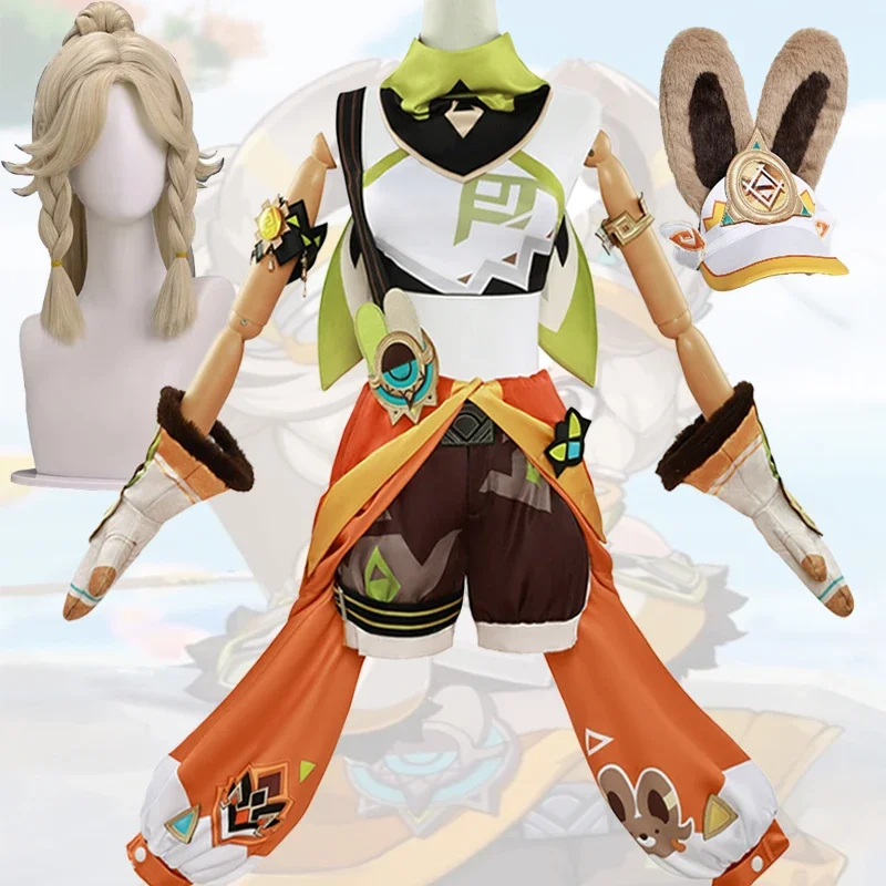 Genshin Impact Kachina Cosplay Costume Game Wig Hat Uniforms Suit Women Girls Halloween Carnival Role Play Outfits
Genshin Impact Kachina Cosplay Costume Game Wig Hat Uniforms Suit Women Girls Halloween Carnival Role Play Outfits