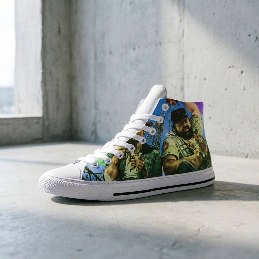 Классические кроссовки Bud Spencer Custom High Tops с принтом легендарной звезды вестерна, легкие повседневные кроссовки, унисекс, для ежедневных прогулок.
Классические кроссовки Bud Spencer Custom High Tops с принтом легендарной звезды вестерна, легкие повседневные кроссовки, унисекс, для ежедневных прогулок.