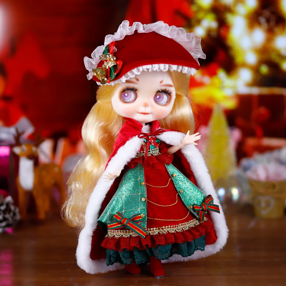 ICY DBS Blyth Doll 1/6 Joint Body 30 см, набор с ручной росписью, Рождественский наряд для макияжа и Рождества, игрушка BJD, модный подарок
ICY DBS Blyth Doll 1/6 Joint Body 30 см, набор с ручной росписью, Рождественский наряд для макияжа и Рождества, игрушка BJD, модный подарок