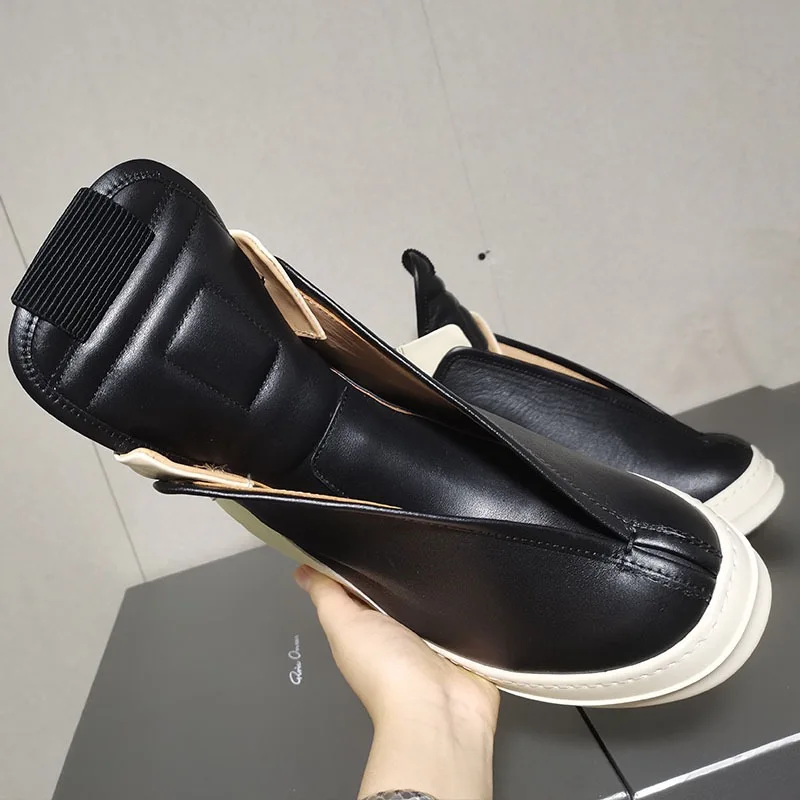Brand Men Casual Shoes Genuine Leather Patchwork High Top Ankle Boots Owens Vintage Luxury Designers Flats Lace Up Sneakers
Brand Men Casual Shoes Genuine Leather Patchwork High Top Ankle Boots Owens Vintage Luxury Designers Flats Lace Up Sneakers