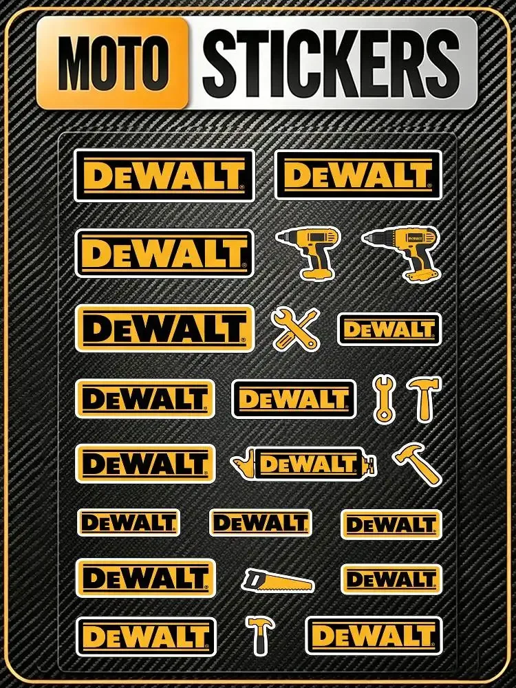Универсальные водонепроницаемые светоотражающие декоративные наклейки DEWALT для маскировки царапин на автомобиле, мотоцикле, шлеме, холодильнике
Универсальные водонепроницаемые светоотражающие декоративные наклейки DEWALT для маскировки царапин на автомобиле, мотоцикле, шлеме, холодильнике