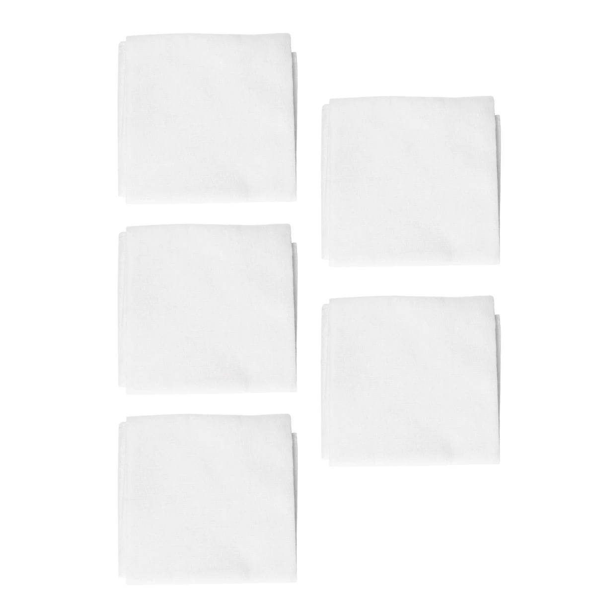 5 Pcs Cheese Pure Cotton Gauze Reusable Fabric Hemmed Cloth Muslin Yogurt Tofu Cheesecloth
5 Pcs Cheese Pure Cotton Gauze Reusable Fabric Hemmed Cloth Muslin Yogurt Tofu Cheesecloth