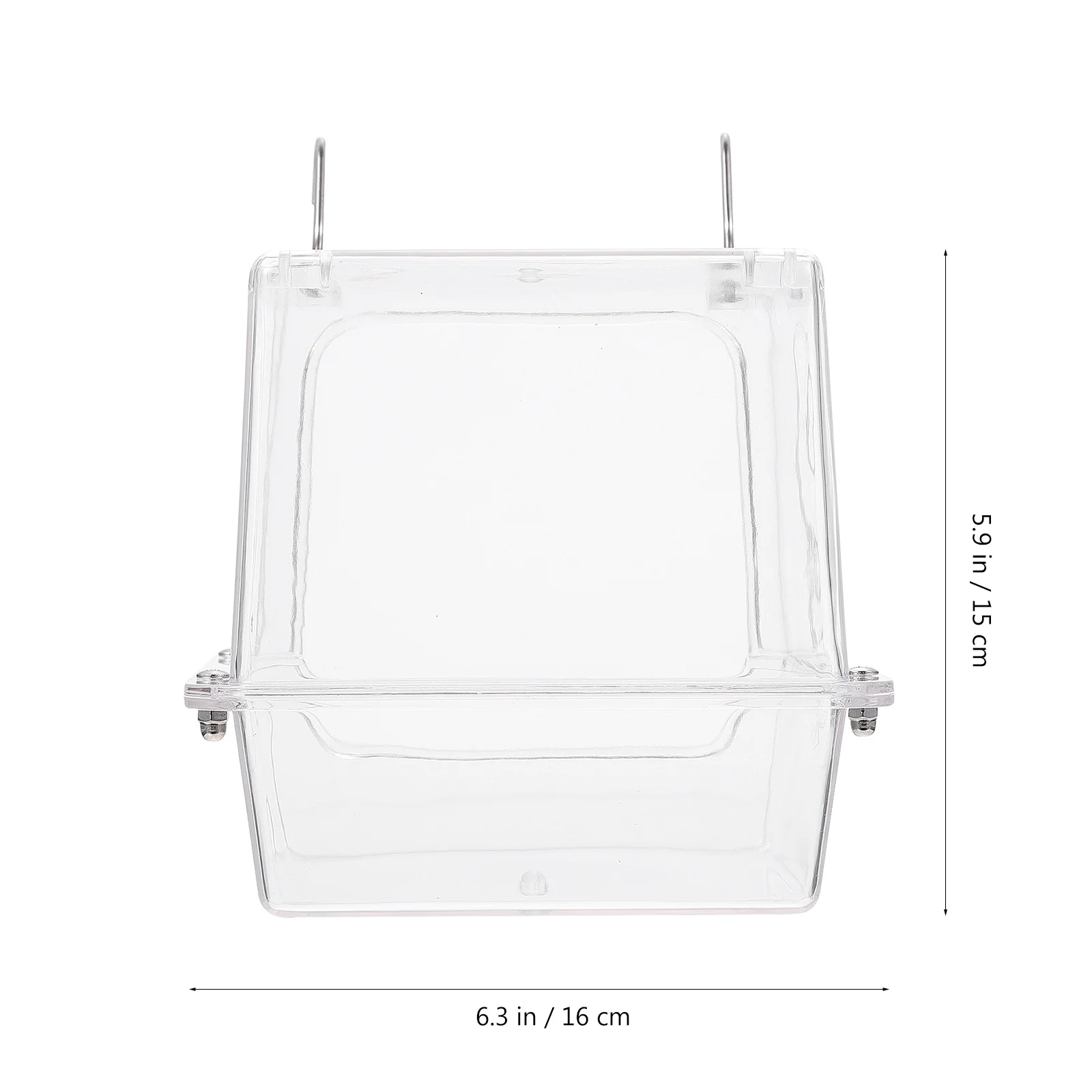 Premium Acrylic Parrot Box No-Leakage Cage Hanging Bird Bathtub Durable Shower Cube Summer Water Winter Sand Bath Pet Supplies
Premium Acrylic Parrot Box No-Leakage Cage Hanging Bird Bathtub Durable Shower Cube Summer Water Winter Sand Bath Pet Supplies