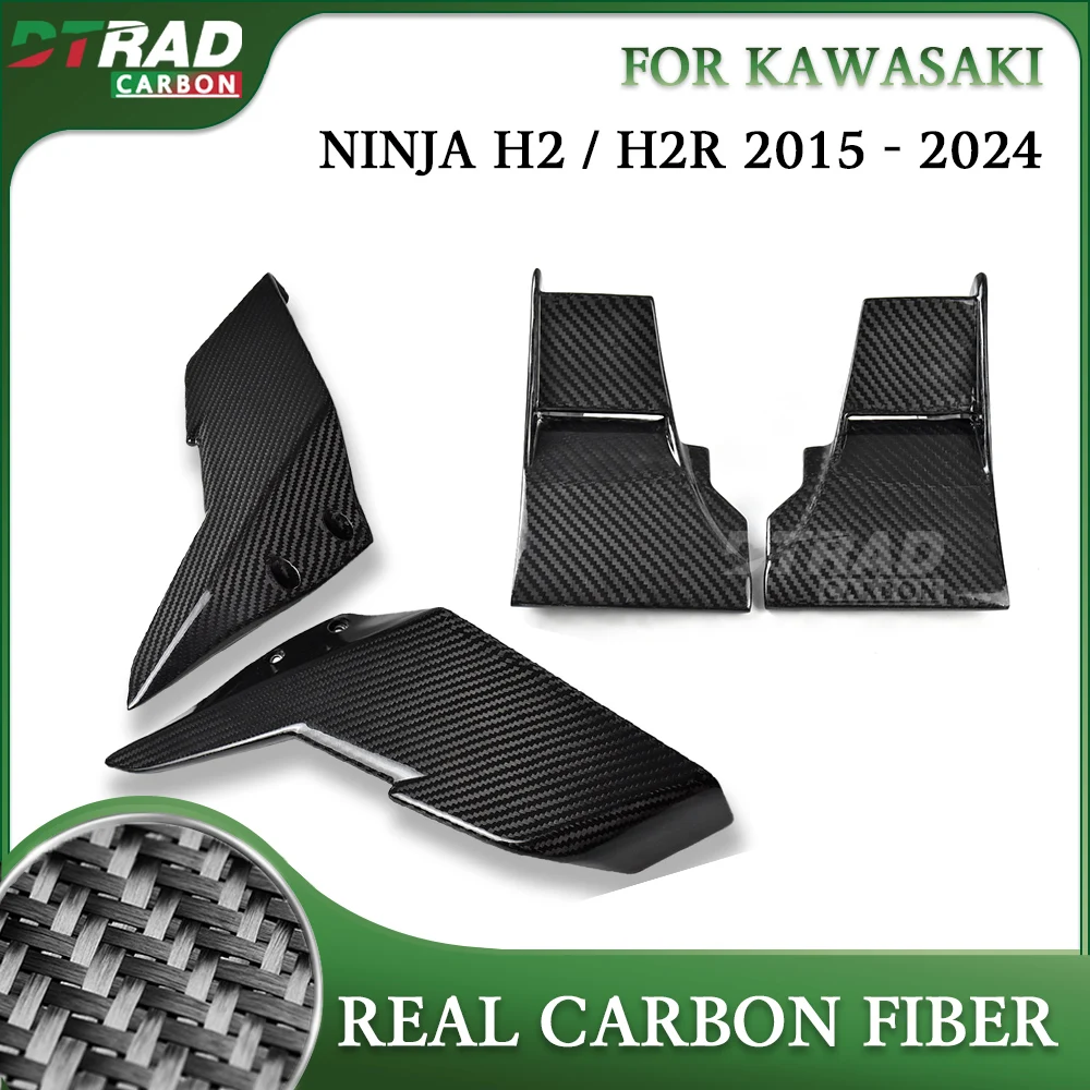 For KAWASAKI Ninja H2 / R H2R 2015- 2023 2024 Accessory Motorcycle Carbon Fiber Winglets Fixed Wing Wind Deflectors Parts Kit
For KAWASAKI Ninja H2 / R H2R 2015- 2023 2024 Accessory Motorcycle Carbon Fiber Winglets Fixed Wing Wind Deflectors Parts Kit