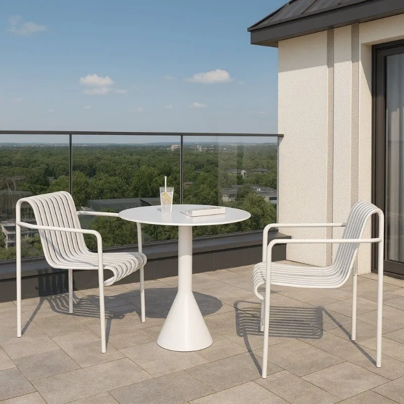 Modern minimalist outdoor wrought iron table and chair combination, courtyard terrace leisure kit
Modern minimalist outdoor wrought iron table and chair combination, courtyard terrace leisure kit