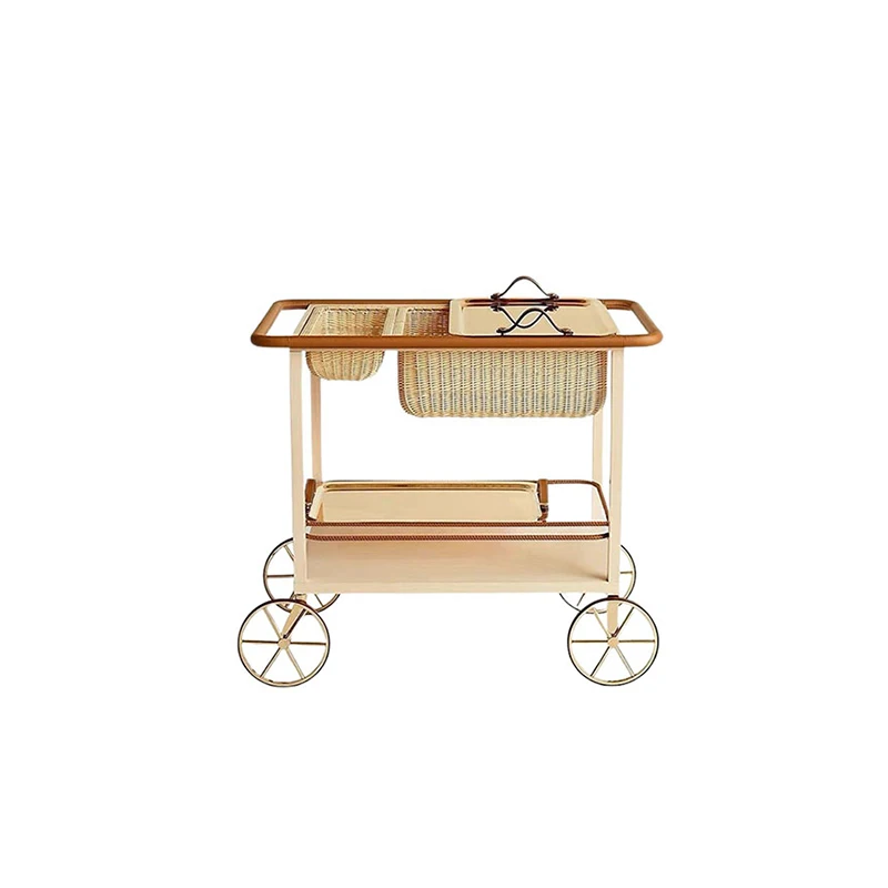 Modern luxury living room coffee table, wooden frame metal trolley, storage side table
Modern luxury living room coffee table, wooden frame metal trolley, storage side table