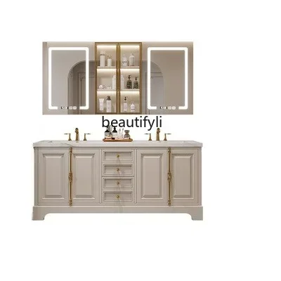 American Cream Style Stone Plate Bathroom Cabinet Combination Oak Bathroom Table Hand Washing Washbasin Floor Cabinet Y
American Cream Style Stone Plate Bathroom Cabinet Combination Oak Bathroom Table Hand Washing Washbasin Floor Cabinet Y