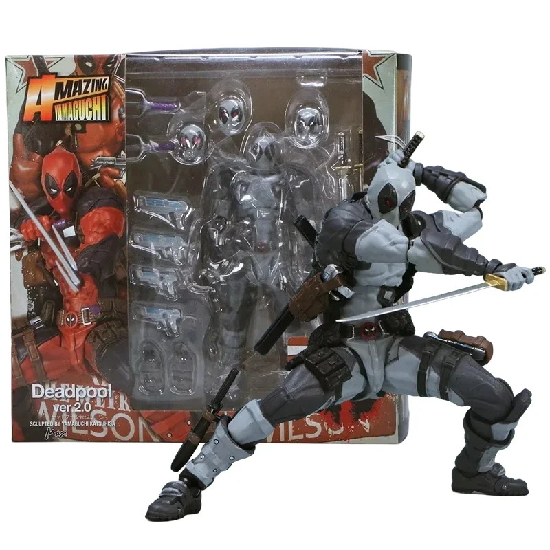 AMAZING YAMAGUCHI Deadpool 2.0 Grey Action Figure Mutants Joint Movable KAIYODO Wade SHF Model Movie Toys for Kids Gift
AMAZING YAMAGUCHI Deadpool 2.0 Grey Action Figure Mutants Joint Movable KAIYODO Wade SHF Model Movie Toys for Kids Gift