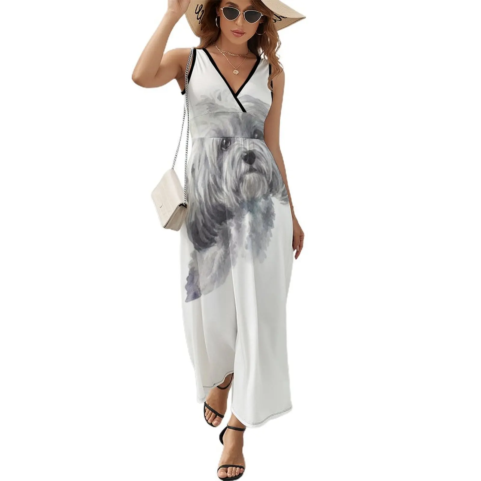 Cute White Havanese Watercolor Art Sleeveless Dress women's summer dress 2024 dresses for women
Cute White Havanese Watercolor Art Sleeveless Dress women's summer dress 2024 dresses for women