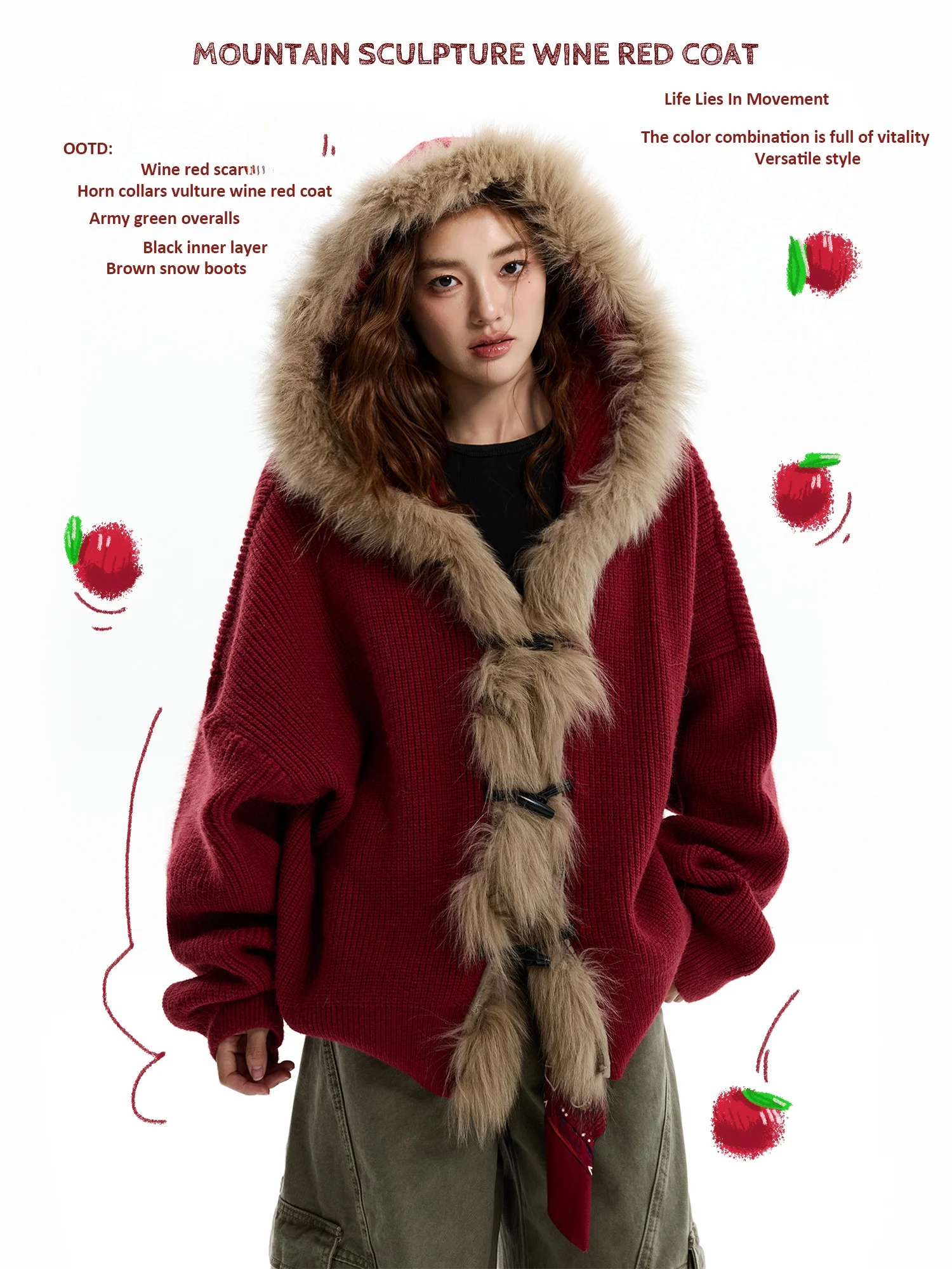 Женский теплый вязаный кардиган-худи Damon Island American Lazy Design с большим меховым воротником, свободного кроя, повседневный
Женский теплый вязаный кардиган-худи Damon Island American Lazy Design с большим меховым воротником, свободного кроя, повседневный