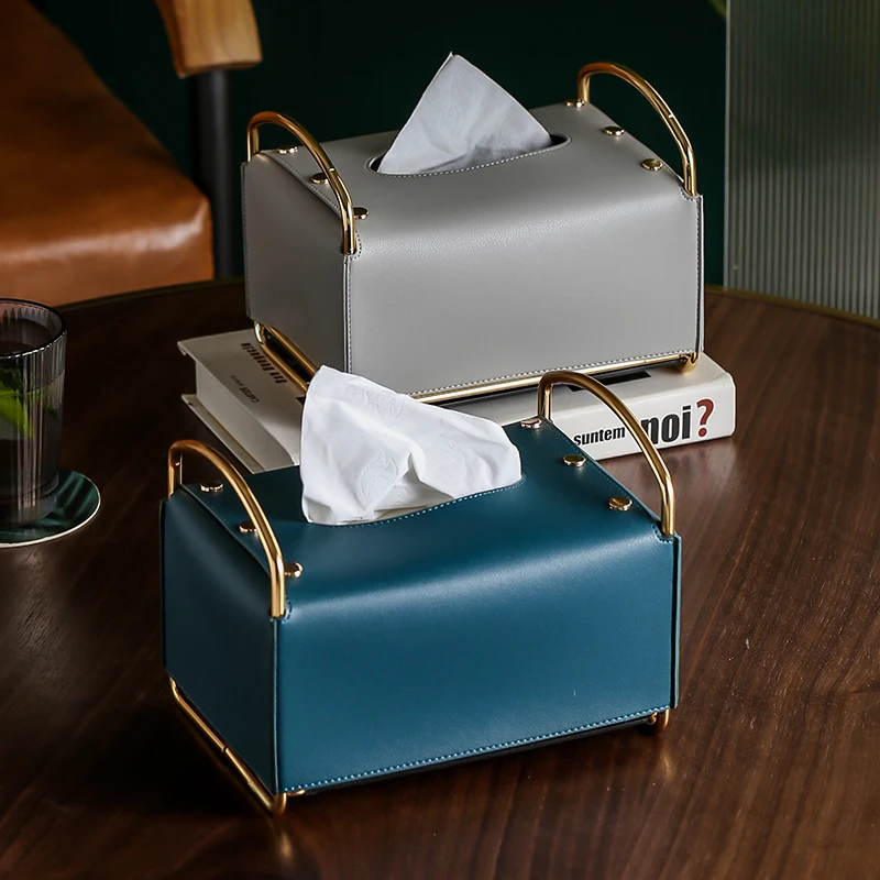 Creative PU/Leather Metal Tissue Box Desktop Decoration Storage Container Napkin Boxes Household Removable Tissue Box Home Decor
Creative PU/Leather Metal Tissue Box Desktop Decoration Storage Container Napkin Boxes Household Removable Tissue Box Home Decor
