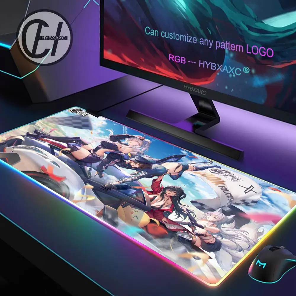 Game Azur LaneMouse Pad RGB Gaming Mouse Pad Musashi Shinano Desk Mat HD Gamer Large LED Light XXL MousePads PC Computer Carpet
Game Azur LaneMouse Pad RGB Gaming Mouse Pad Musashi Shinano Desk Mat HD Gamer Large LED Light XXL MousePads PC Computer Carpet