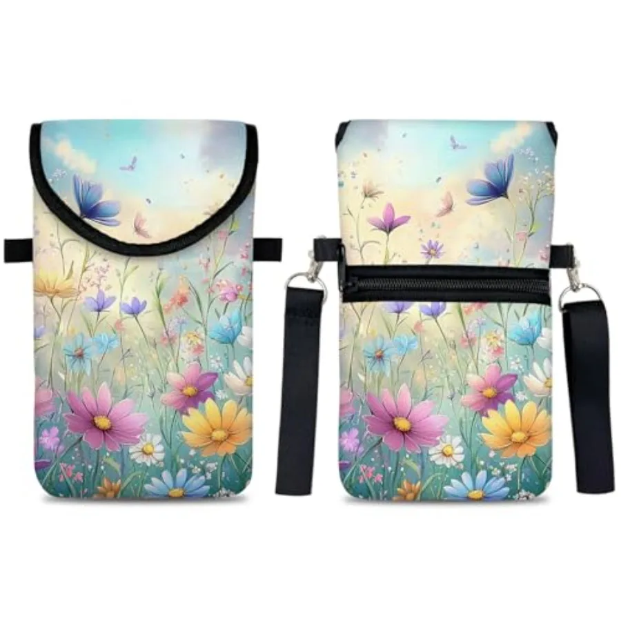 Neoprene Cell Phone Sleeve Pouch Case Bag with Crossbody Strap Neck Lanyard for Women 7.5 X 4.3 in Colorful Flowers
Neoprene Cell Phone Sleeve Pouch Case Bag with Crossbody Strap Neck Lanyard for Women 7.5 X 4.3 in Colorful Flowers