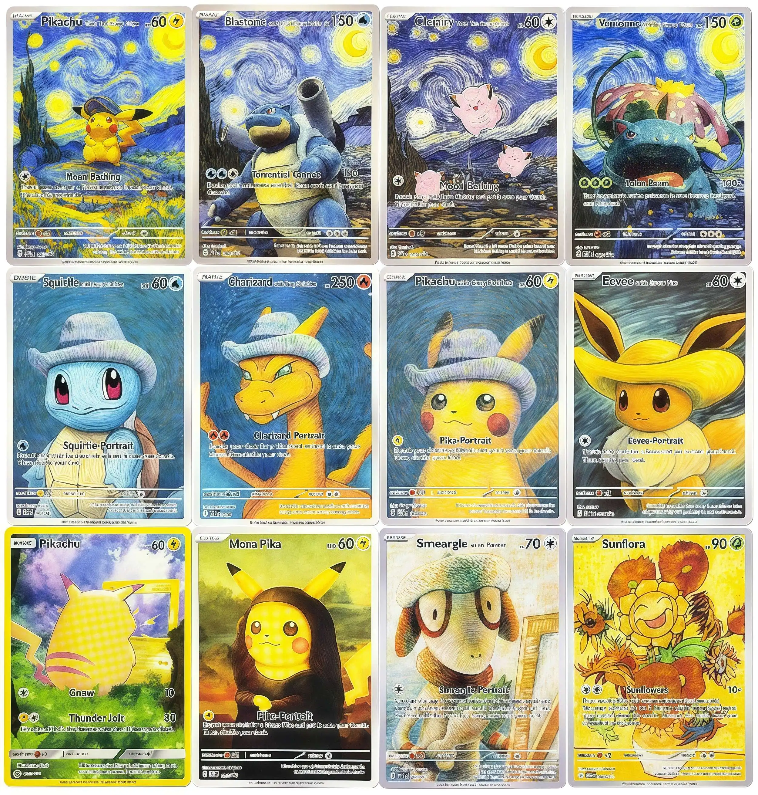 PKM Proxy Cards Pikachu Squirtle Chimecho Charizard Snorlax Eevee Chimecho Game Collectible Trading Card for PTCG Battles
PKM Proxy Cards Pikachu Squirtle Chimecho Charizard Snorlax Eevee Chimecho Game Collectible Trading Card for PTCG Battles