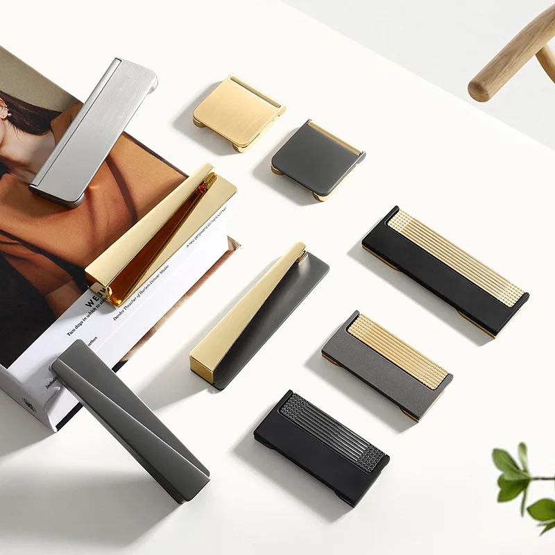 Gold Black Modern Simple Bedroom Wardrobe Cabinet Door Handle Hidden Desk Drawer Knob Furniture Handle Kitchen Home Decoration
Gold Black Modern Simple Bedroom Wardrobe Cabinet Door Handle Hidden Desk Drawer Knob Furniture Handle Kitchen Home Decoration