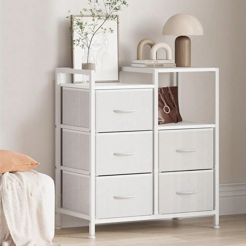 "5 Drawer Mobile File Cabinet With Open Storage Shelf, Rolling Printer Stand And Fabric Lateral Filing Cabinet For Office
"5 Drawer Mobile File Cabinet With Open Storage Shelf, Rolling Printer Stand And Fabric Lateral Filing Cabinet For Office