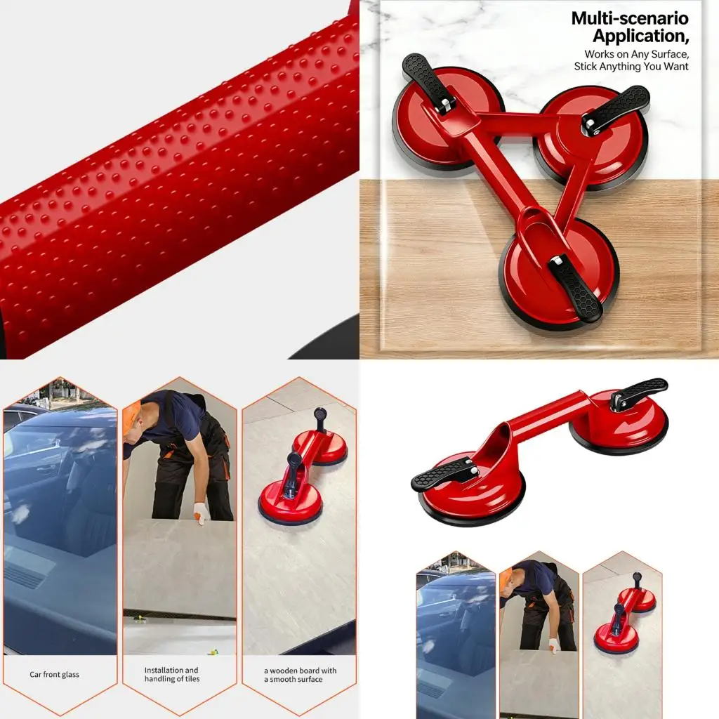 Multipurpose Vacuum Grip Suction Cup For Glass Marble Metal And Other Smooth Surfaces Laminate Floor Repair Lifting 400lbs high
Multipurpose Vacuum Grip Suction Cup For Glass Marble Metal And Other Smooth Surfaces Laminate Floor Repair Lifting 400lbs high