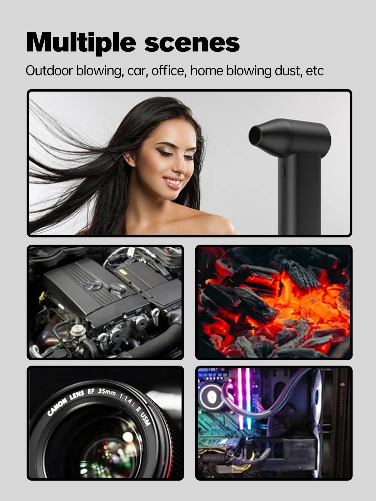 X5 струйный вентилятор, 130 000 об/мин, бесщеточный, скорость ветра, 52 м/с, бесщеточный двигатель, турбовентилятор с каналами, мощный канальный вентилятор, пылесборник, клавиатура
X5 струйный вентилятор, 130 000 об/мин, бесщеточный, скорость ветра, 52 м/с, бесщеточный двигатель, турбовентилятор с каналами, мощный канальный вентилятор, пылесборник, клавиатура