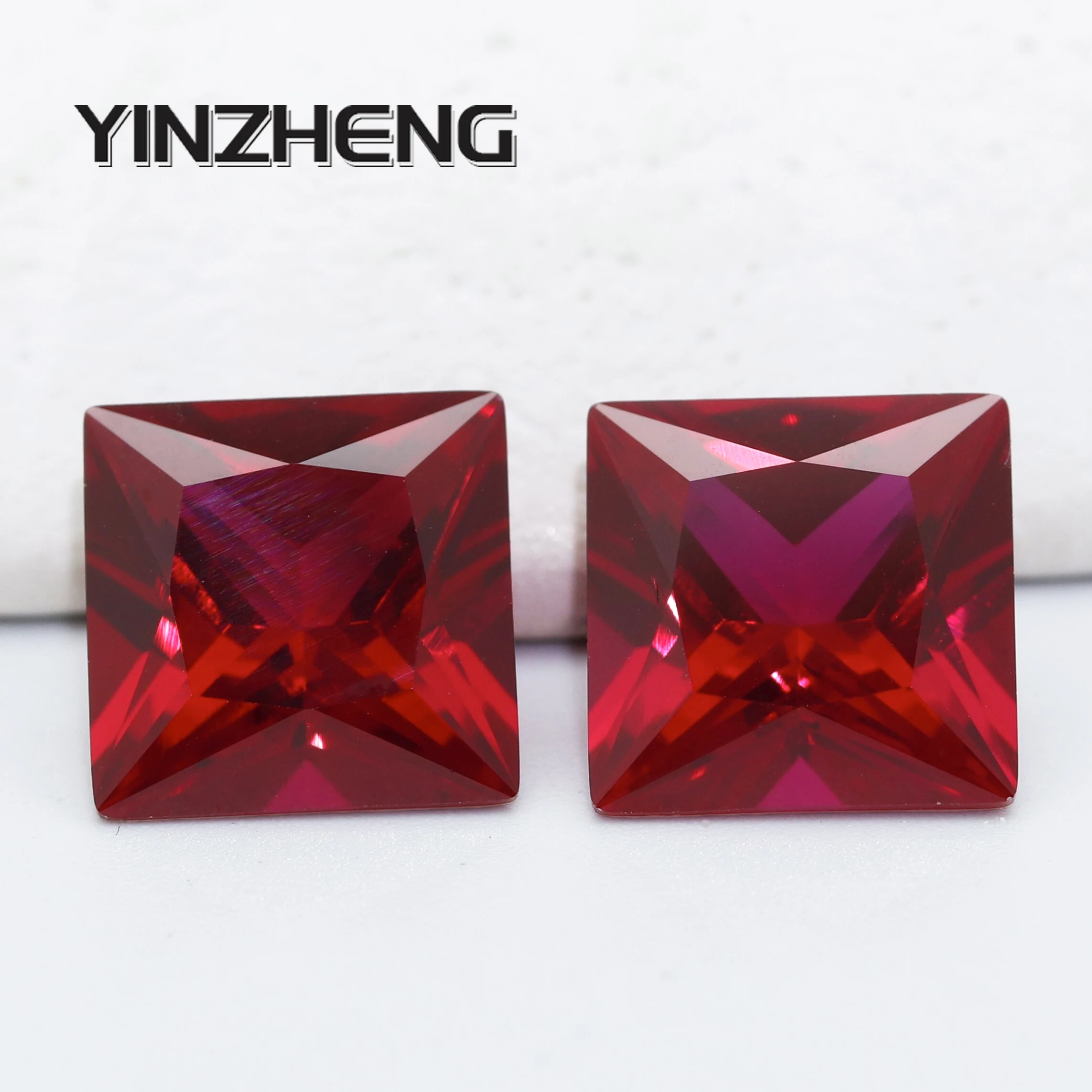 Yinzheng Gemstones Lab Grown Pigeon Blood Red Ruby Princess Cut for DIY Jewelry Making with AGL/GRC Ceritificate Loose Stones
Yinzheng Gemstones Lab Grown Pigeon Blood Red Ruby Princess Cut for DIY Jewelry Making with AGL/GRC Ceritificate Loose Stones