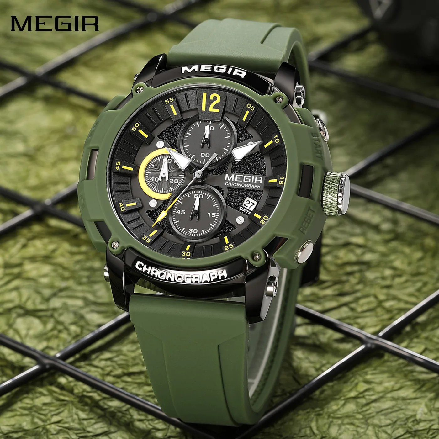 MEGIR модные мужские спортивные военные часы силиконовые кварцевые хронограф водостойкие мужские часы наручные часы Relogio Masculino 2208
MEGIR модные мужские спортивные военные часы силиконовые кварцевые хронограф водостойкие мужские часы наручные часы Relogio Masculino 2208