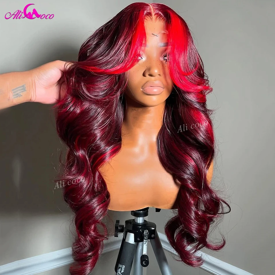 Highlight Red 99J 13X6 13X4 Lace Frontal Human Hair Wigs 180 Density 5X5 Body Wave Lace Closure for Women Highlight Red Colored
Highlight Red 99J 13X6 13X4 Lace Frontal Human Hair Wigs 180 Density 5X5 Body Wave Lace Closure for Women Highlight Red Colored