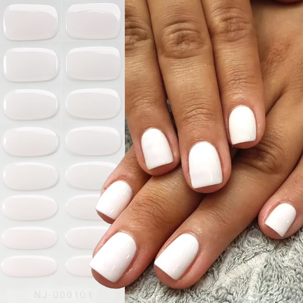 16itps Pure White Semi-Cured Gel Nail Stickers Clear/red/bule Solid Color UV Gel Nail Polish Wraps Long Lasting Gel Nail Decals
16itps Pure White Semi-Cured Gel Nail Stickers Clear/red/bule Solid Color UV Gel Nail Polish Wraps Long Lasting Gel Nail Decals