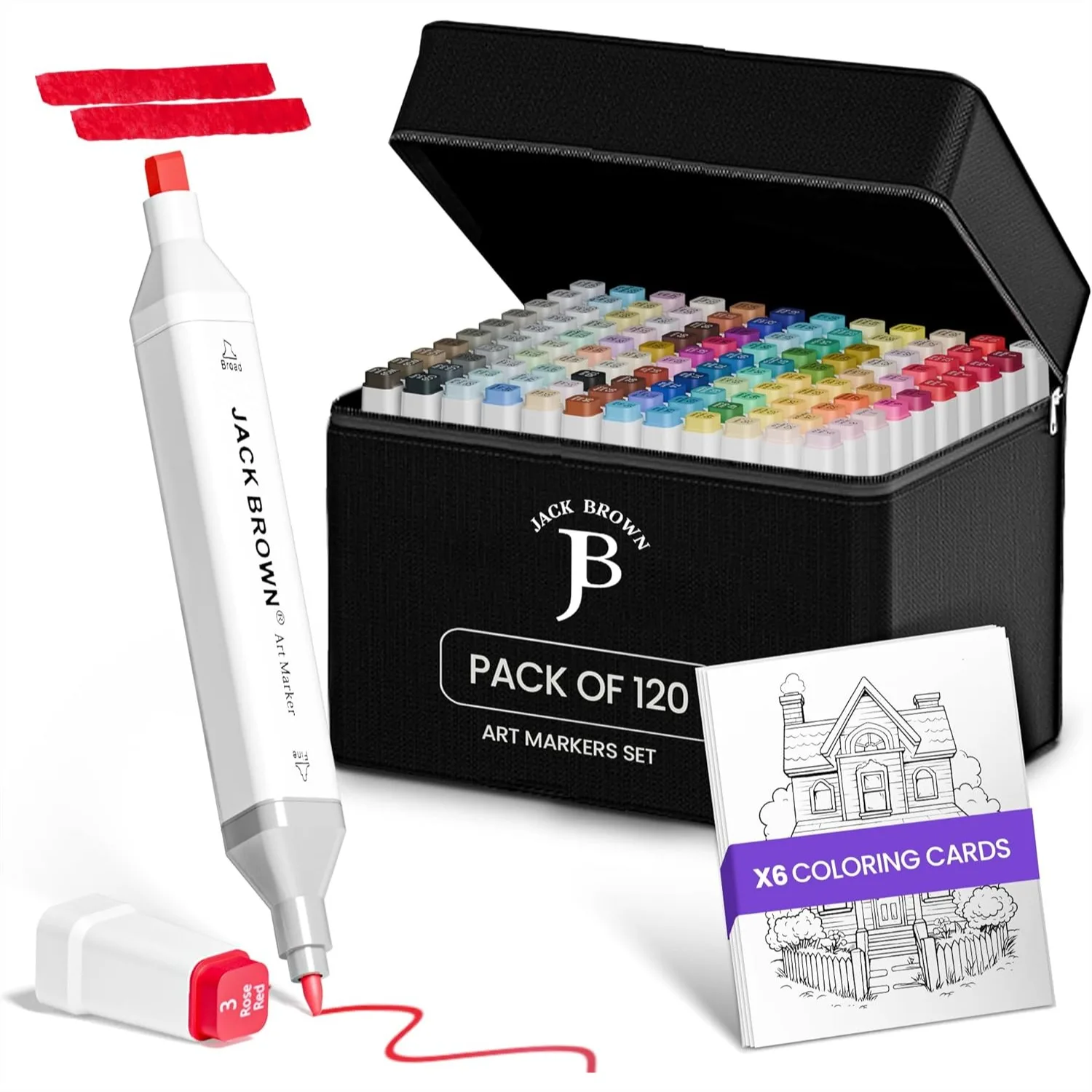 120 Colors Alcohol Markers Set with Fine & Chisel Dual Tip for Drawing Sketching and Coloring
120 Colors Alcohol Markers Set with Fine & Chisel Dual Tip for Drawing Sketching and Coloring