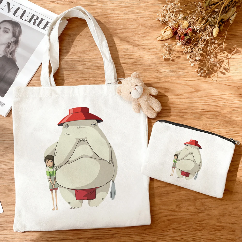 3pcs/set Spirited Away Canvas Tote Bag Studio Ghibli Anime Print Eco Cotton Reusable Shopping Bag Otaku Daily Shoulder Handbag
3pcs/set Spirited Away Canvas Tote Bag Studio Ghibli Anime Print Eco Cotton Reusable Shopping Bag Otaku Daily Shoulder Handbag
