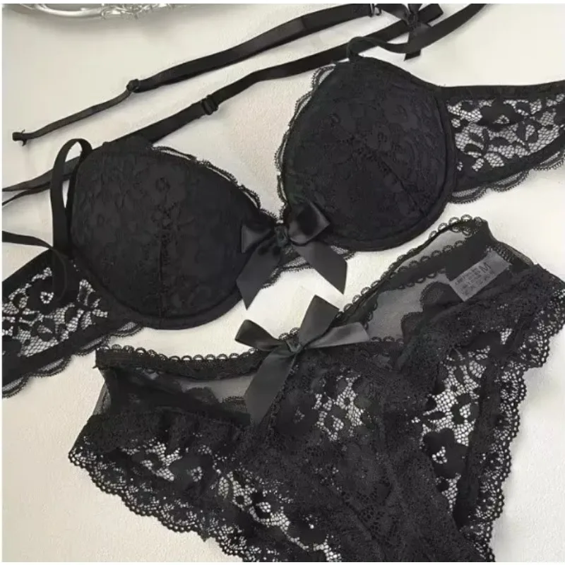 MOYISU A B French style Lace Halter Bras Set Sexy Wireless Push Up Bralette for Women Adjustable Bow Straps Comfort Anti Sagging
MOYISU A B French style Lace Halter Bras Set Sexy Wireless Push Up Bralette for Women Adjustable Bow Straps Comfort Anti Sagging