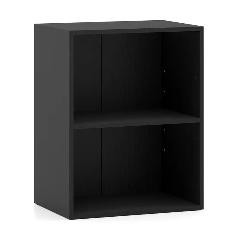 2-Cube Bookcase Floor Standing Open Bookshelf with 5-Position Adjustable Shelf-Black
2-Cube Bookcase Floor Standing Open Bookshelf with 5-Position Adjustable Shelf-Black