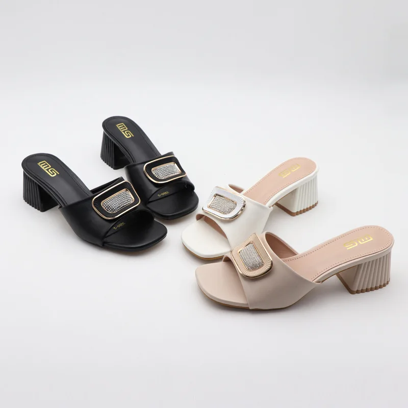 KM-ROYA Summer Fashion Rhinestone Decor Women Slipper Slip On Ladies Sandal 5CM/2inch High Heel Outdoor Dress Slides Shoes
KM-ROYA Summer Fashion Rhinestone Decor Women Slipper Slip On Ladies Sandal 5CM/2inch High Heel Outdoor Dress Slides Shoes