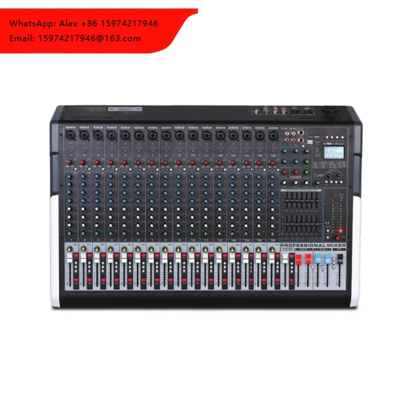 24 DSP BT Dual 7-Segment Equalizer Digital Sound Mixer Audio DJ Mixer Metal Material
24 DSP BT Dual 7-Segment Equalizer Digital Sound Mixer Audio DJ Mixer Metal Material