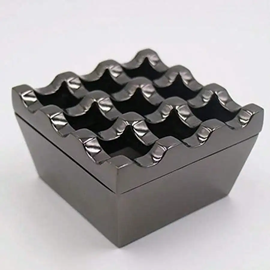 Metal Ashtrays For Cigarettes And Cigars Windproof Ashtray For Home Hotel Garden And Desktop Use,1 Pcs (Silver, Small-9 Hole)
Metal Ashtrays For Cigarettes And Cigars Windproof Ashtray For Home Hotel Garden And Desktop Use,1 Pcs (Silver, Small-9 Hole)