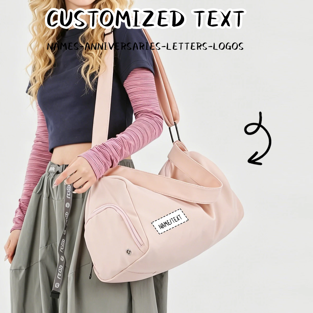 Logo Customization Large Capacity Canvas Crossbody Bag Women's Tote Gym Bag Commuter Cloth Bag Shoulder Bag Men's Personalized DIY
Logo Customization Large Capacity Canvas Crossbody Bag Women's Tote Gym Bag Commuter Cloth Bag Shoulder Bag Men's Personalized DIY