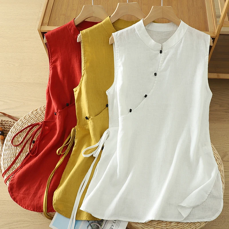 Cotton Linen Shirt Female Summer New New Fashion Literary Chic Elegant Chinese Style Tie Waist in The Long Section of The Blouse
Cotton Linen Shirt Female Summer New New Fashion Literary Chic Elegant Chinese Style Tie Waist in The Long Section of The Blouse
