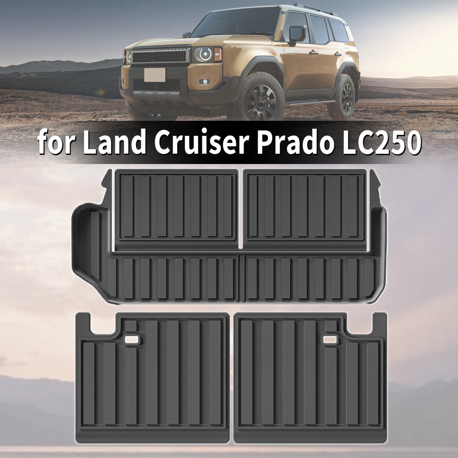 for Land Cruiser LC250 Prado 250 2024 2025 Custom Fit TPE Car Trunk Mats Quick Clean Non-Slip Bottom All Season Use Accessories
for Land Cruiser LC250 Prado 250 2024 2025 Custom Fit TPE Car Trunk Mats Quick Clean Non-Slip Bottom All Season Use Accessories