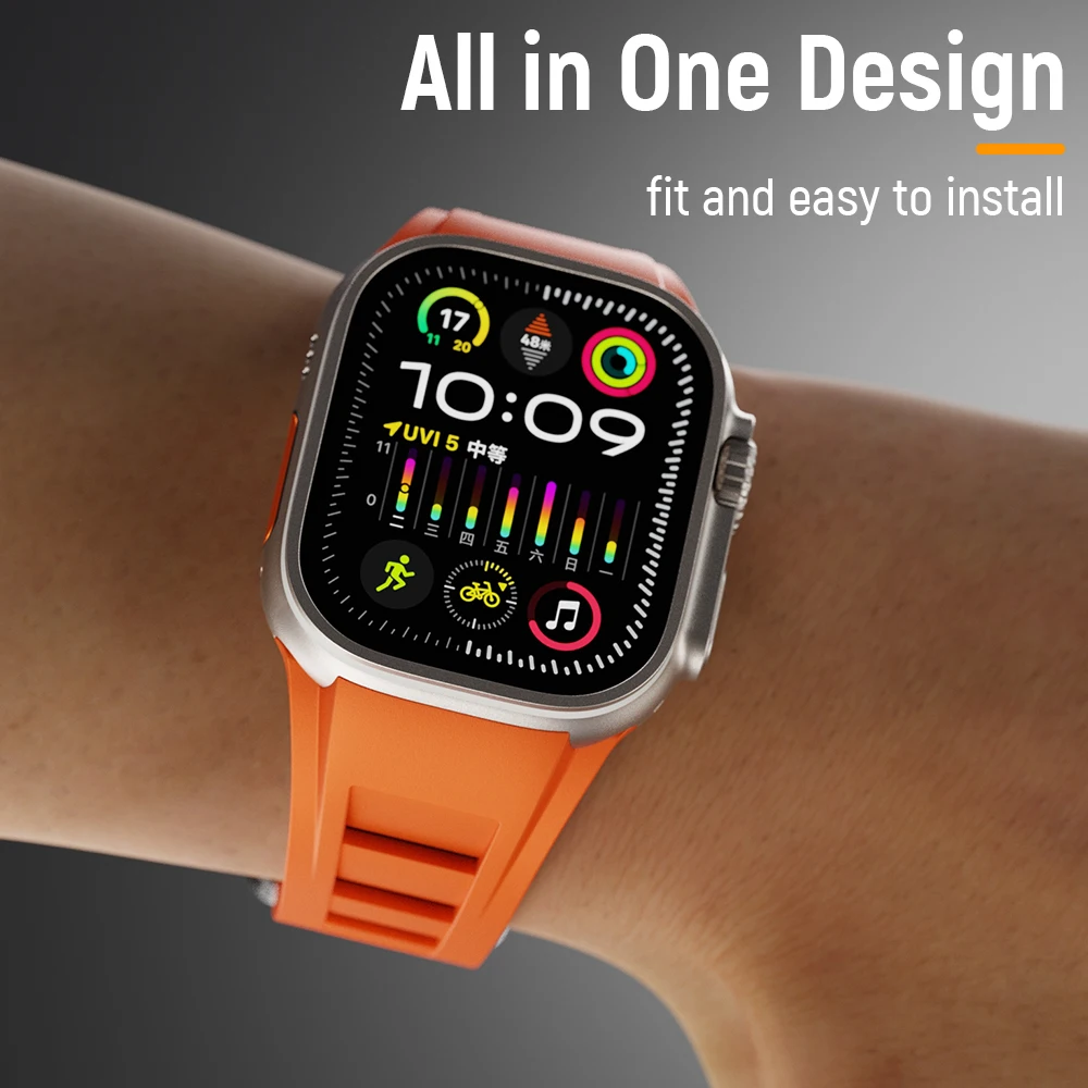 Ремешок для Apple Watch 45 мм 44 мм 42 мм Ultra 2 49 мм, спортивный браслет из жидкого силикона высокого качества для iWatch Ultra Series 9 8 7 6 5 SE
Ремешок для Apple Watch 45 мм 44 мм 42 мм Ultra 2 49 мм, спортивный браслет из жидкого силикона высокого качества для iWatch Ultra Series 9 8 7 6 5 SE