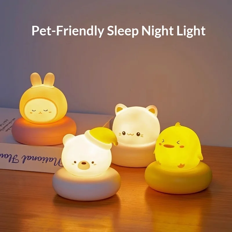 Cute Animal Voice Control Pat Night Light 800Mah Rechargeable 24 Hour Ambient Light For Bedside Bathroom Balcony Entrance
Cute Animal Voice Control Pat Night Light 800Mah Rechargeable 24 Hour Ambient Light For Bedside Bathroom Balcony Entrance
