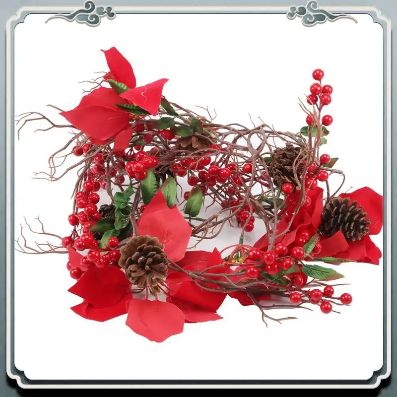 Гирлянда AC76-6.3FT с красными ягодами, искусственная гирлянда из пуансеттии, рождественская гирлянда с ягодами и сосновыми шишками
Гирлянда AC76-6.3FT с красными ягодами, искусственная гирлянда из пуансеттии, рождественская гирлянда с ягодами и сосновыми шишками