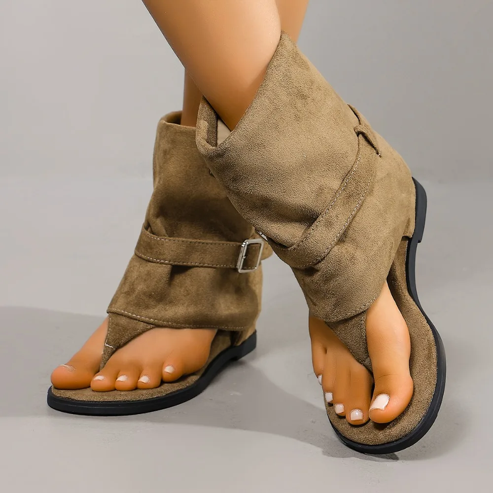 New 2026 Summer Women Sandals Boots Fashion Open Toe Flats Sheepskin Sandals Retro High Top Ladies Street Shoes Zapatos De Mujer
New 2026 Summer Women Sandals Boots Fashion Open Toe Flats Sheepskin Sandals Retro High Top Ladies Street Shoes Zapatos De Mujer