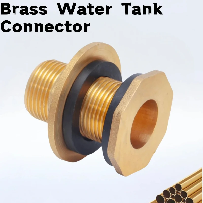 1/2" 3/4" 1" BSP Brass Water Tank Connector Threaded Male Pipe Plumbing Fittings Bulkhead Nut Jointer
1/2" 3/4" 1" BSP Brass Water Tank Connector Threaded Male Pipe Plumbing Fittings Bulkhead Nut Jointer