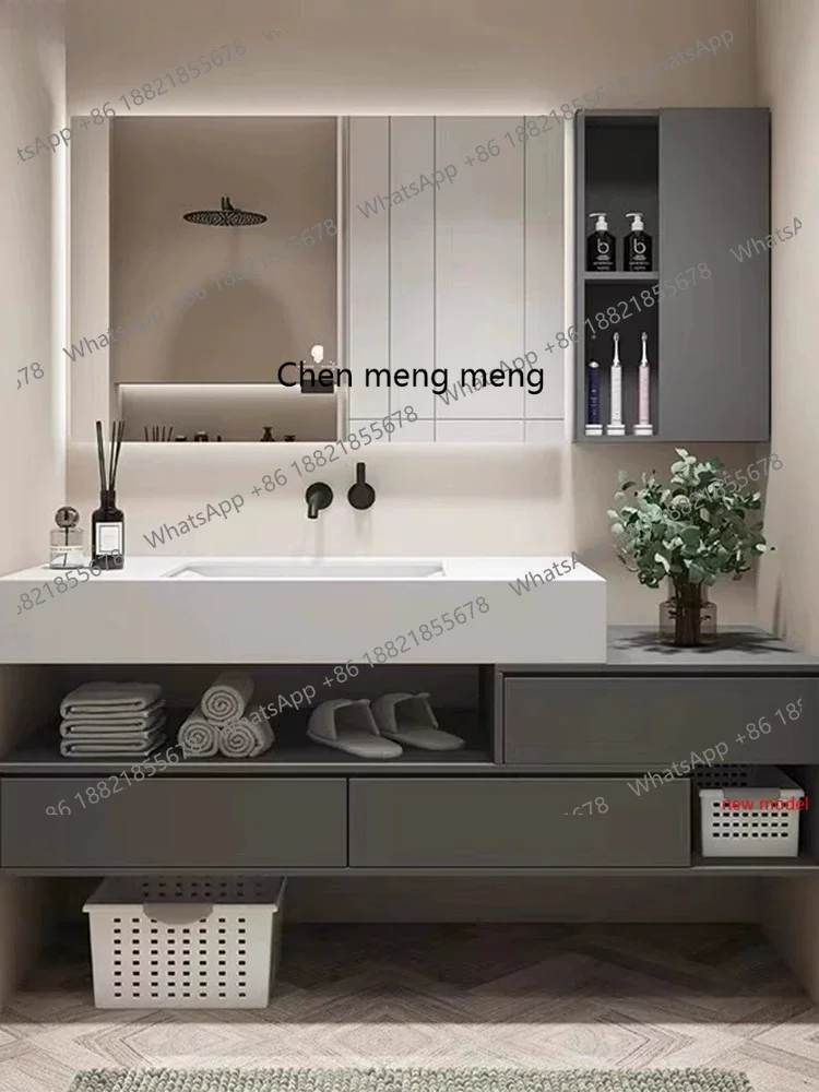 AB03Light luxury Corian integrated basin bathroom cabinet combination bathroom washbasin customization
AB03Light luxury Corian integrated basin bathroom cabinet combination bathroom washbasin customization