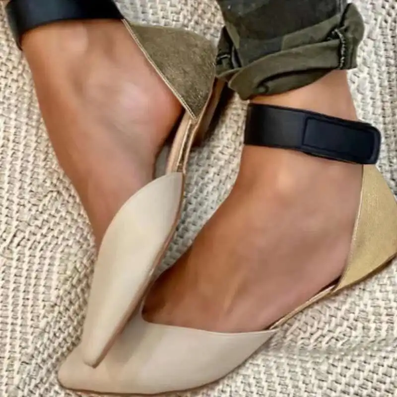 Pointed Toe Women Sandal Casual Flat Heel Shoes Fashion Hook Loop Ankle Buckle Women's Sandal
Pointed Toe Women Sandal Casual Flat Heel Shoes Fashion Hook Loop Ankle Buckle Women's Sandal