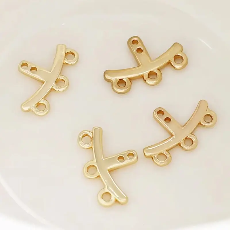 14K Gold-plated Double Hole Multi Hanging Three Hanging Tassel Boat Anchor Multi Hanging DIY Bead Bracelet Necklace Accessories
14K Gold-plated Double Hole Multi Hanging Three Hanging Tassel Boat Anchor Multi Hanging DIY Bead Bracelet Necklace Accessories