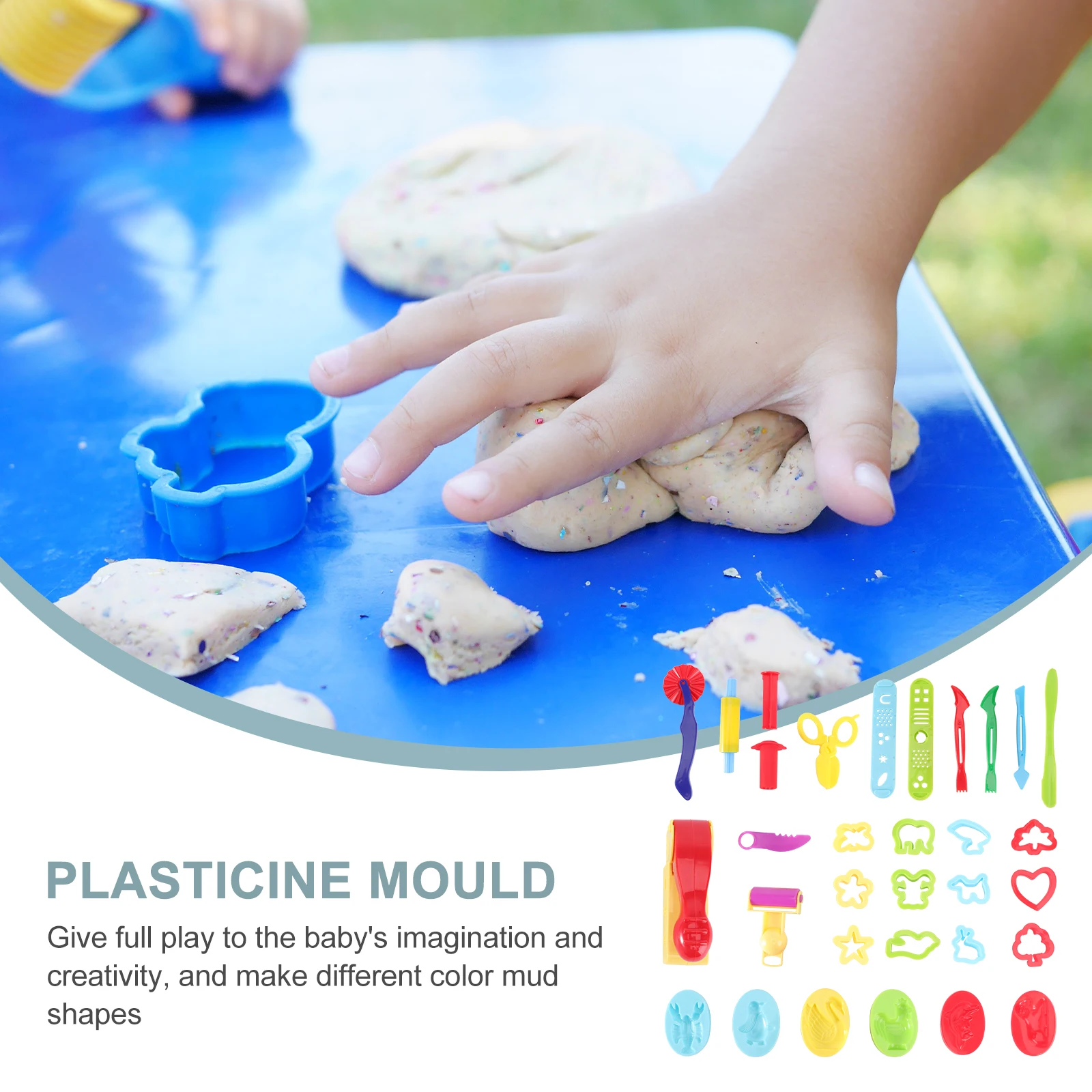 31Pcs Plasticine Mould Set Creative Tool Kit for Kids DIY Colored Clay Molds Educational Hands-on Play Plasticine Mold Kit
31Pcs Plasticine Mould Set Creative Tool Kit for Kids DIY Colored Clay Molds Educational Hands-on Play Plasticine Mold Kit