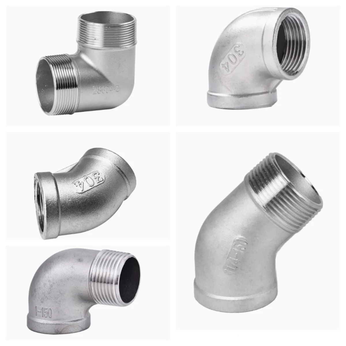 1/4" 3/8" 1/2" 3/4" 1" 1-1/4" BSP Elbow 45/90 Degree Angled 304 Stainless Steel M+F Threaded Pipe Fitting DN8 DN15 DN20 DN25
1/4" 3/8" 1/2" 3/4" 1" 1-1/4" BSP Elbow 45/90 Degree Angled 304 Stainless Steel M+F Threaded Pipe Fitting DN8 DN15 DN20 DN25